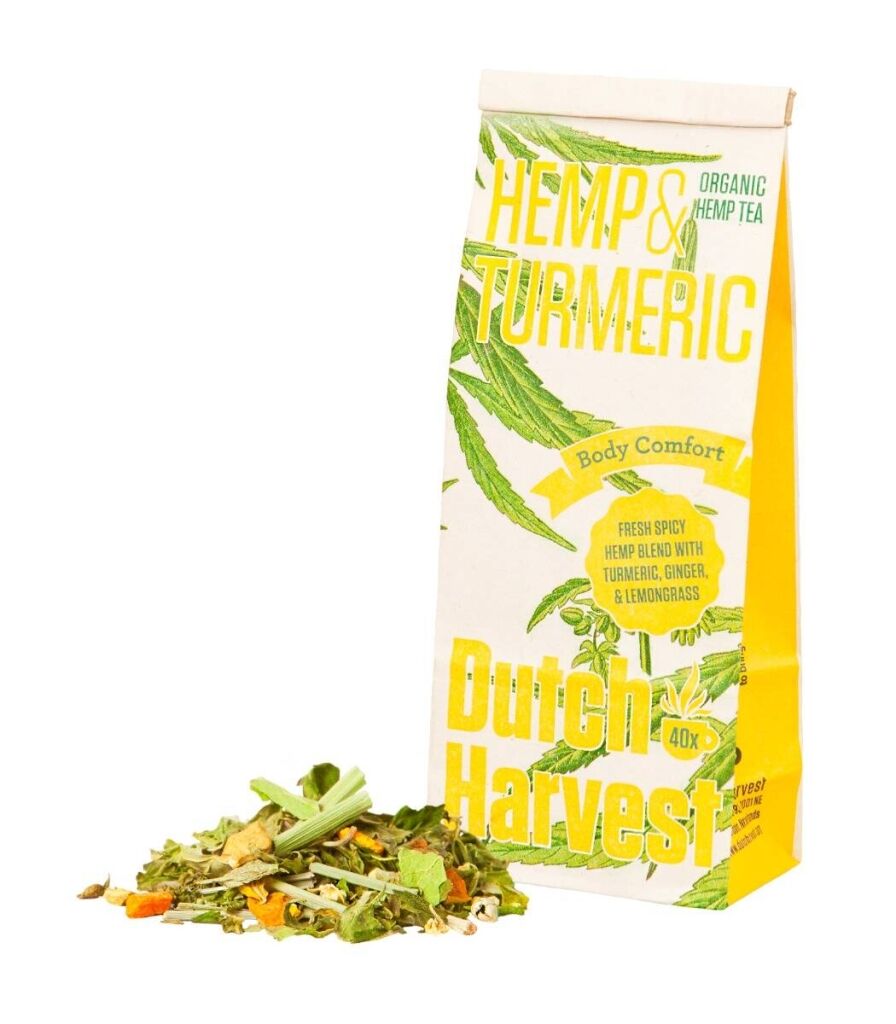 Hemp & Turmeric - Té de cáñamo y cúrcuma 50 gramos - Dutch Harvest té suelto