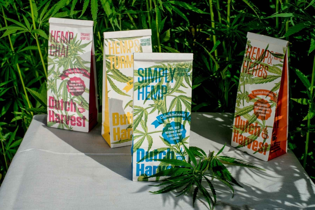 Sleepy Hemp - Mezcla de té de cáñamo y hierbas 40 gramos - Dutch Harvest té suelto