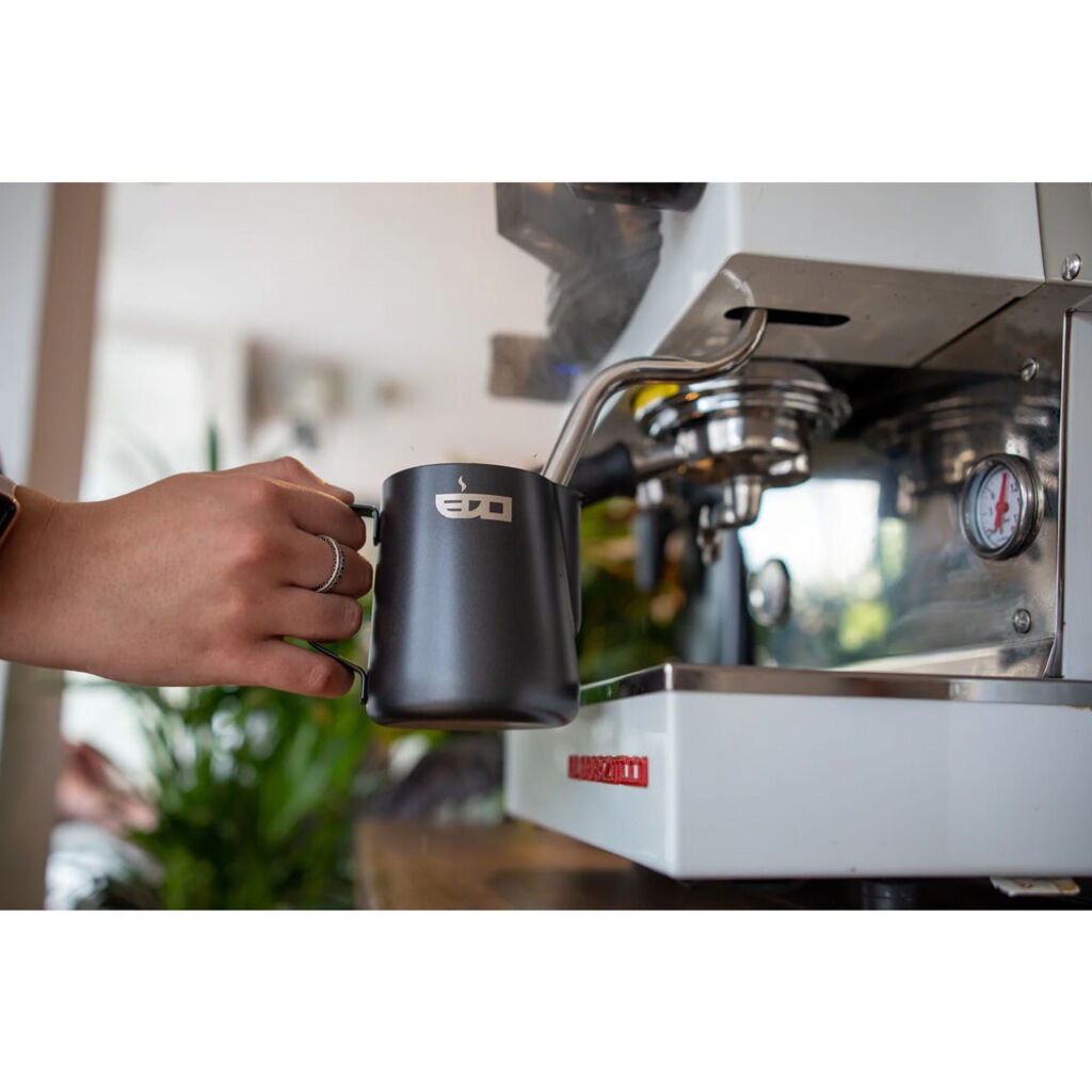 Jarra de leche - acero inoxidable negro mate - 350 ml