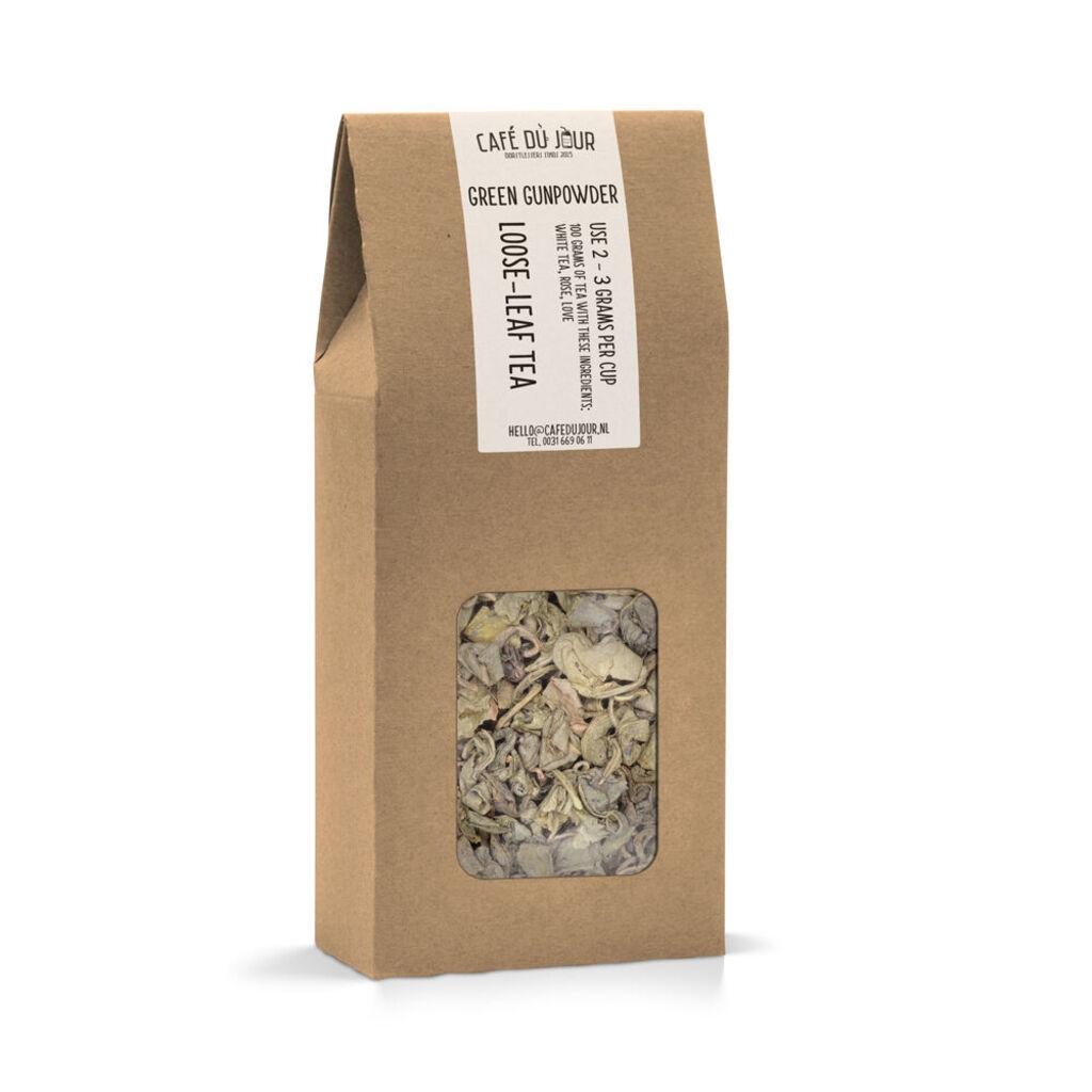 Green Gunpowder - té verde 100 gramos - Café du Jour té a granel