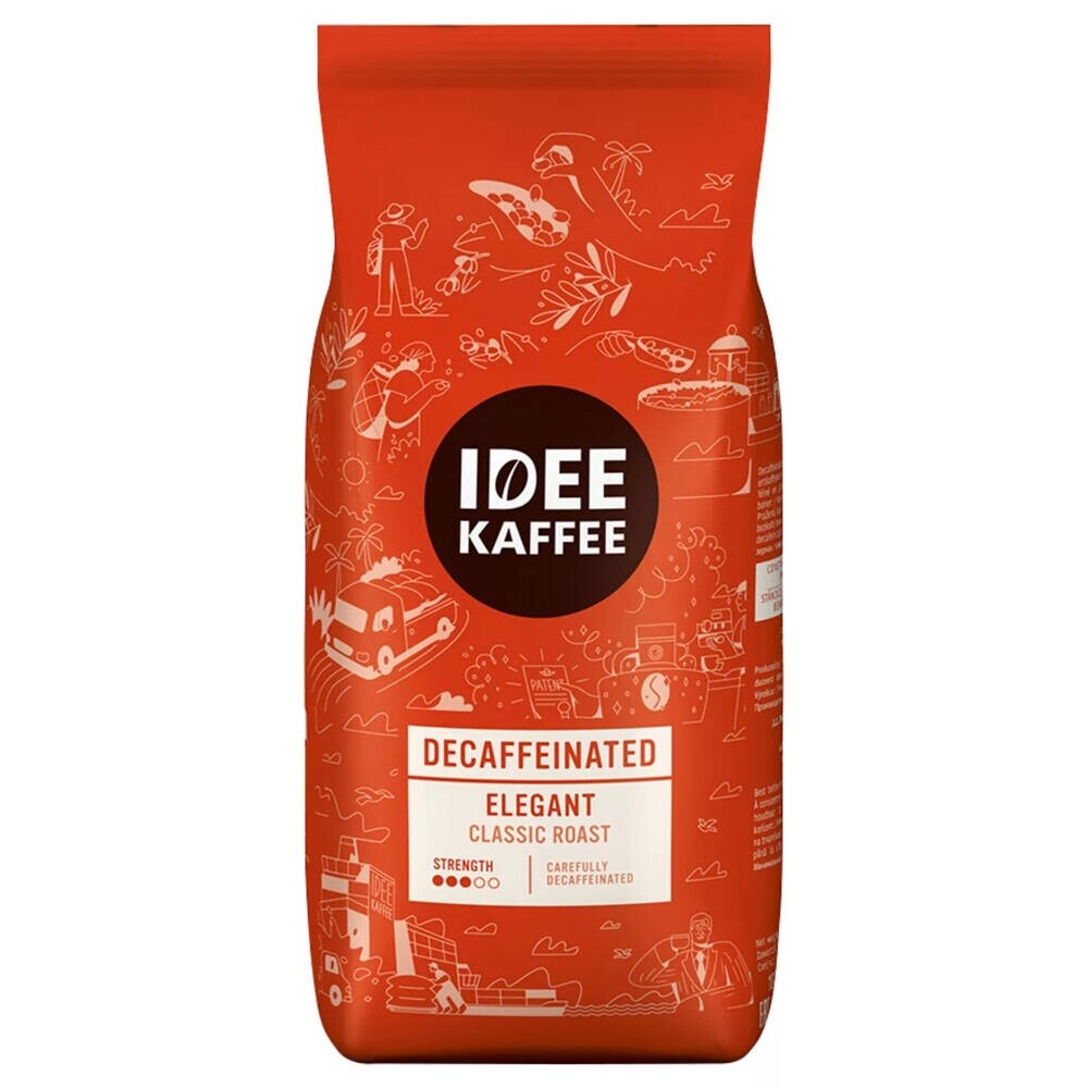 IDEE Kaffee Elegant Descafeinado - café en grano - 1 kilo