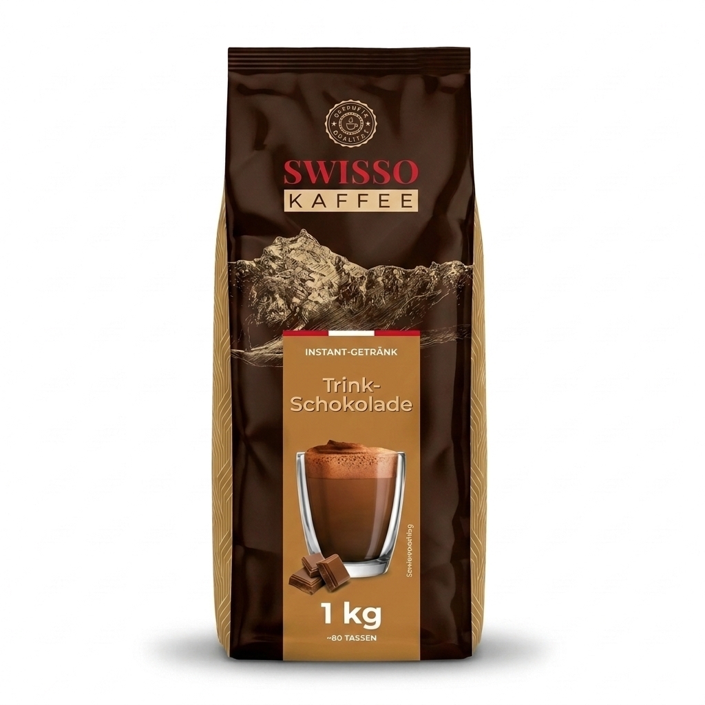 Swisso Kaffee Chocolate caliente - bebida de chocolate instantánea - 1 kilo