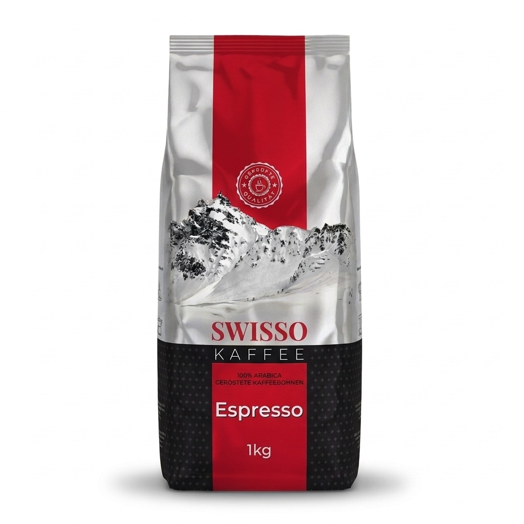 Swisso Kaffee Espresso - café en grano - 1 kilo