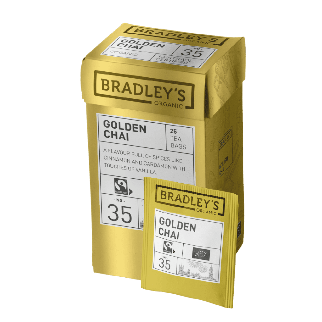 Golden Chai No.35 - Ecológico & Fairtrade - Bradley's - 25 bolsitas de té