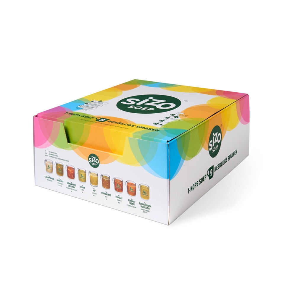 Expositor de sopas instantáneas Sizo