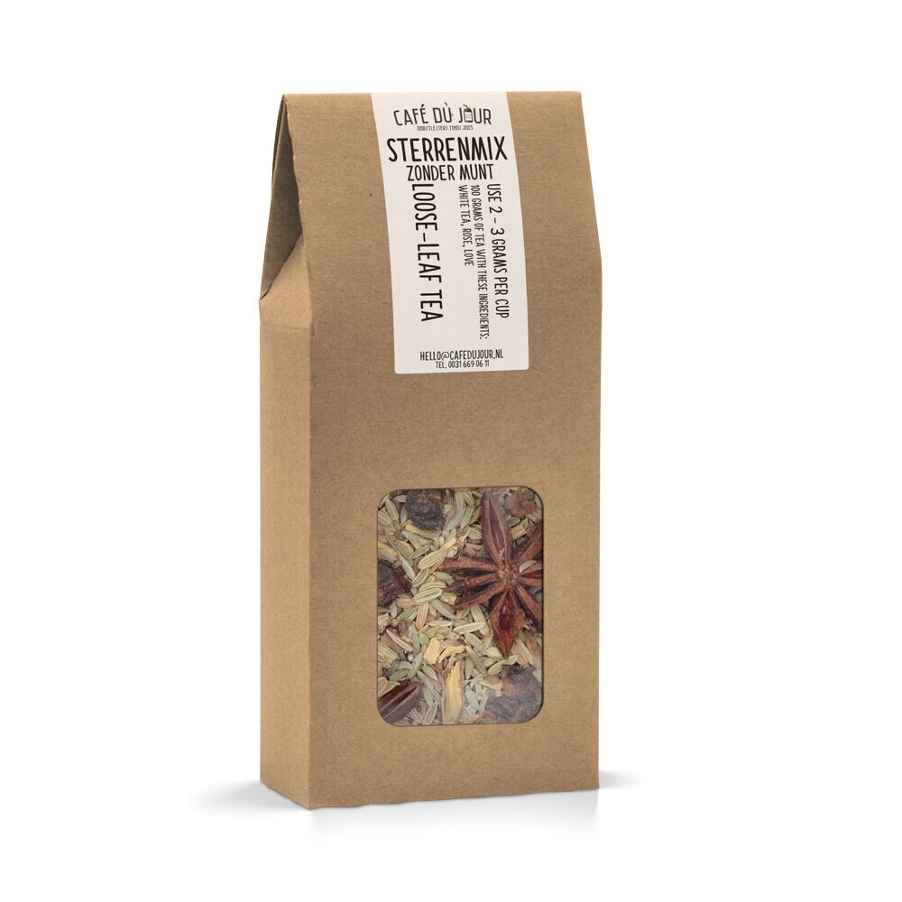 Star mix sin menta - Té de hierbas 100 gramos - Té suelto Café du Jour