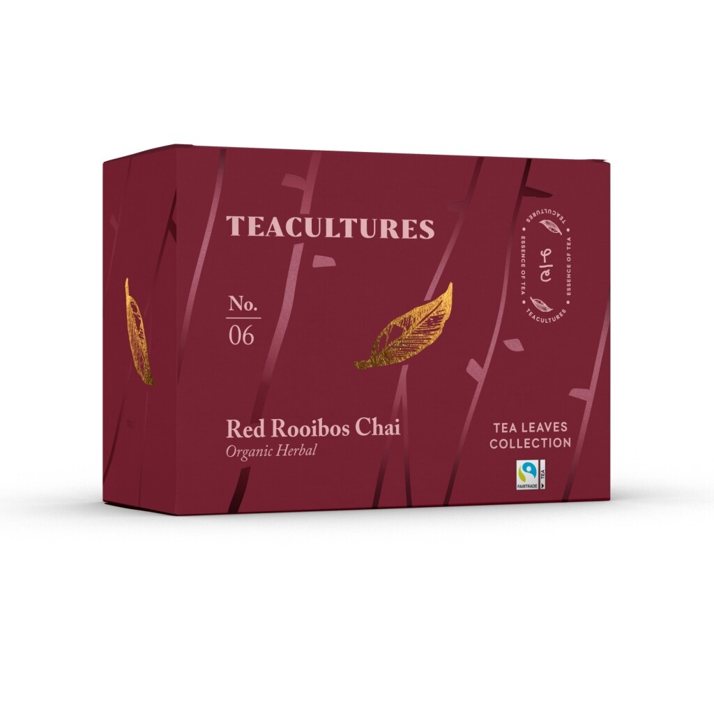 Tea Cultures - Chai de rooibos rojo - 25 bolsitas de té