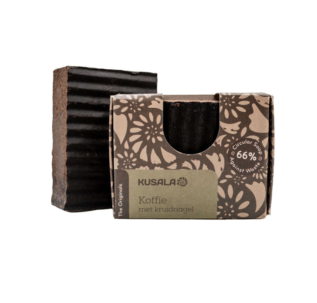 Jabón de café circular - Café y clavo de olor - contra el desperdicio
