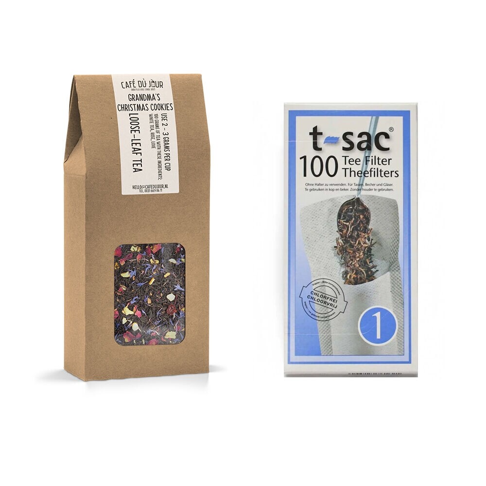 Galletas navideñas de la abuela - Pack de té con filtros de té T-Sac