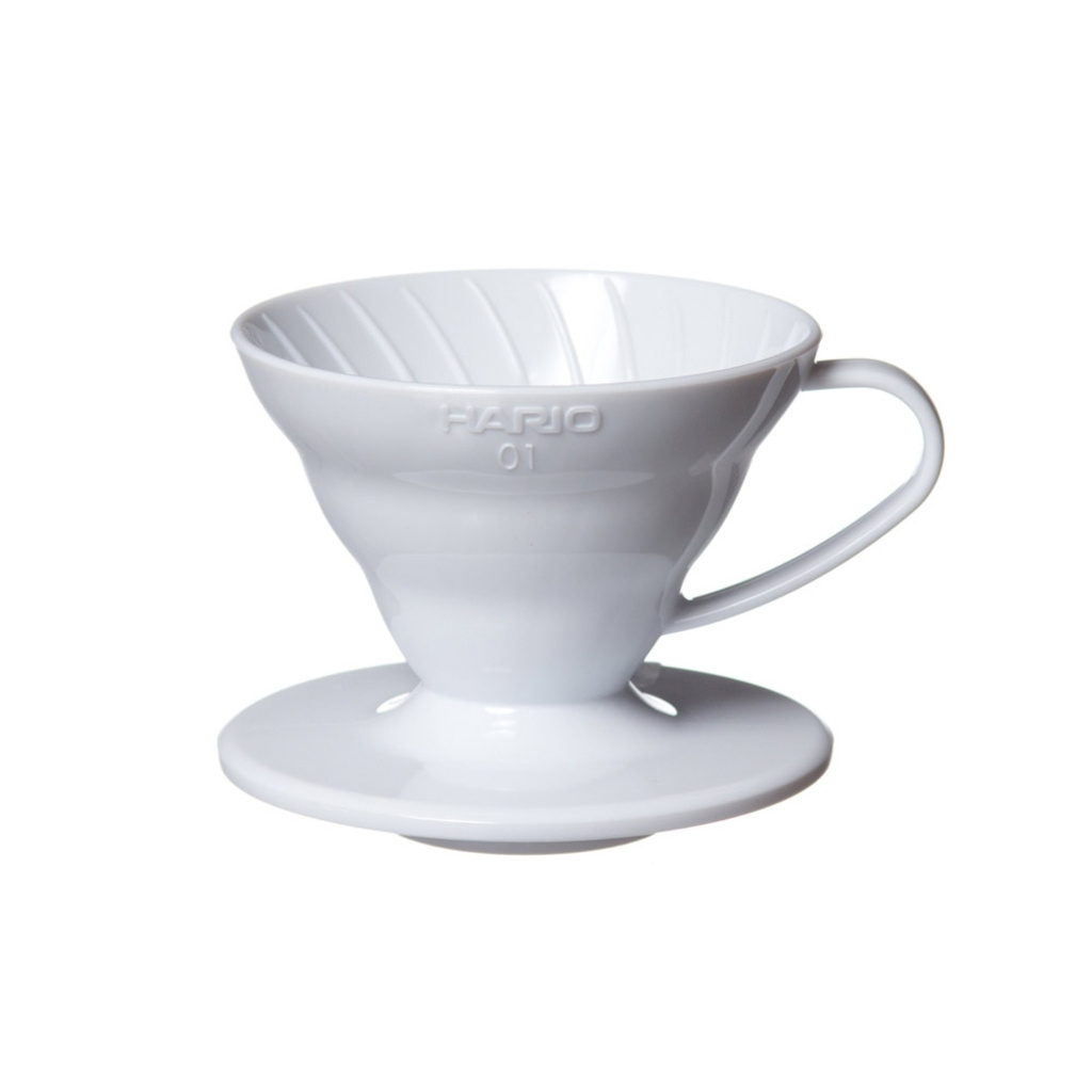 Hario V60 dripper de plástico blanco tamaño 01