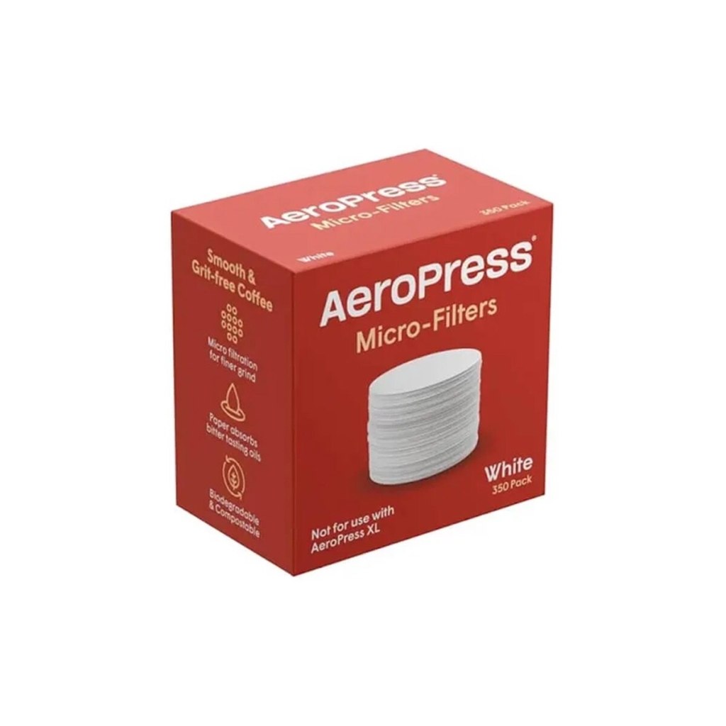 Lateral del envase de los microfiltros para la AeroPress GO