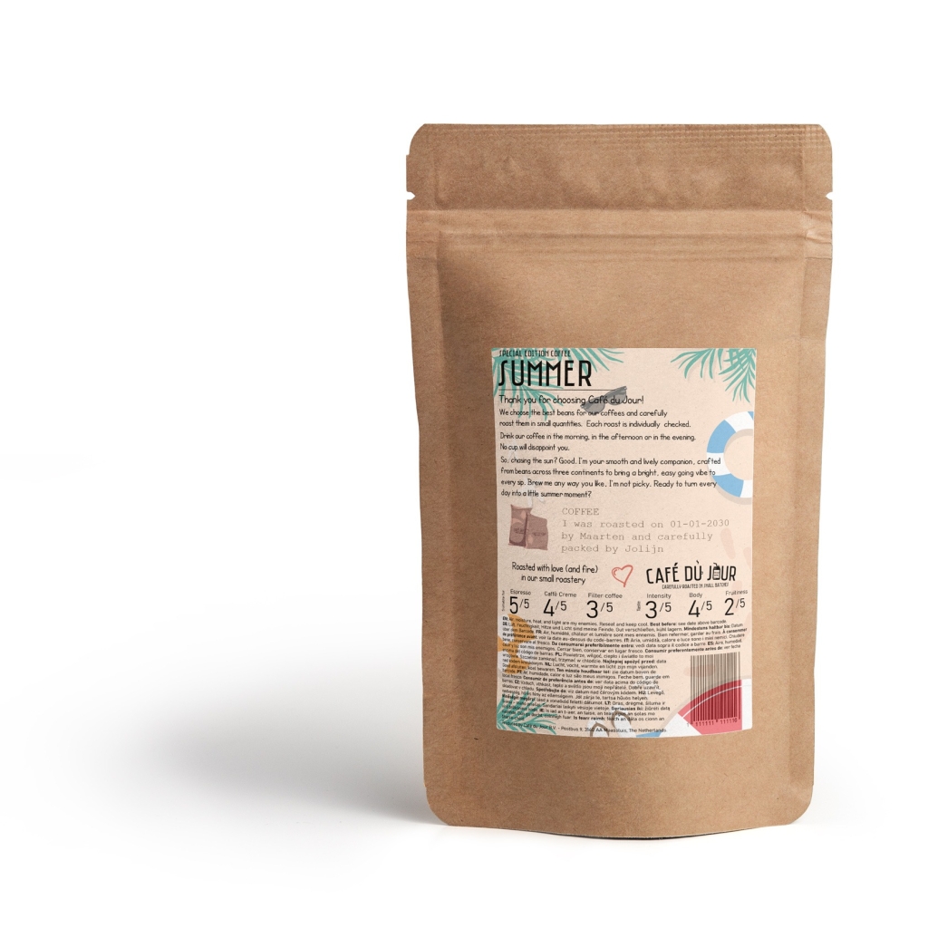 Café du Jour Café de verano - granos de café frescos