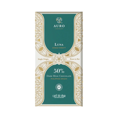 Fecha de caducidad corta: Auro - Luna - Chocolate con leche oscuro al 50%