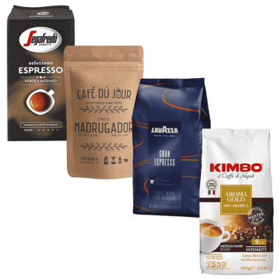 Paquete de degustación - Fuerte pero no amargo - 4 kg de café en grano