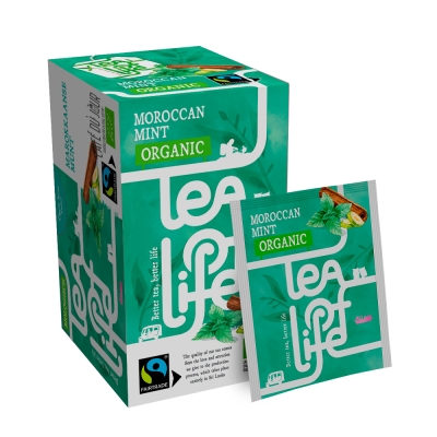 Menta Marroquí - Orgánico y de Comercio Justo - Tea of Life - 25 bolsitas de té