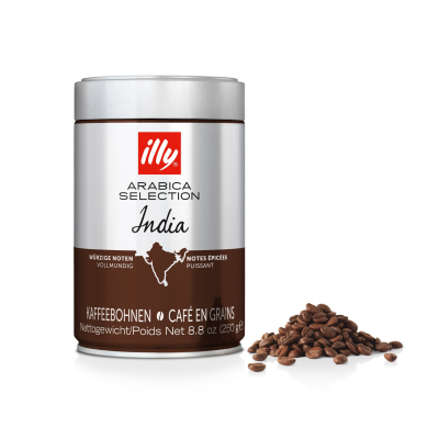illy - café en grano - Selección Arábica - India - 250g