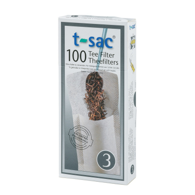 t-sac Filtros de té n.º 3 - para 100 x ocho tazas de té