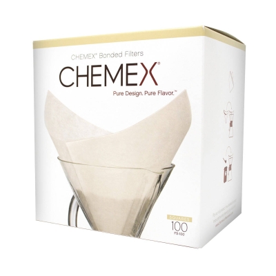Filtros de café Chemex - FS-100 Bonded (plegados) - 100 unidades