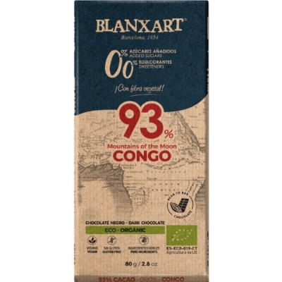 Blanxart - Congo 0,0% azúcares añadidos - 93% chocolate negro