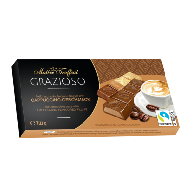Chocolate con nata y sabor capuchino - Chocolate con leche - 100 gramos