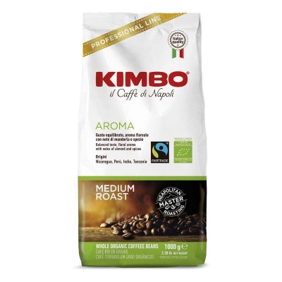 Kimbo Aroma Organic - café en grano - 1 kilo