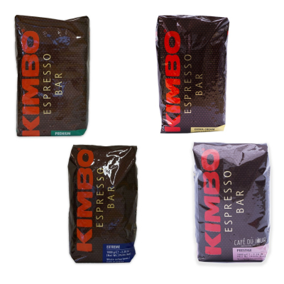 Kimbo Pack Degustación - Café en grano - 4 x 1 kilo