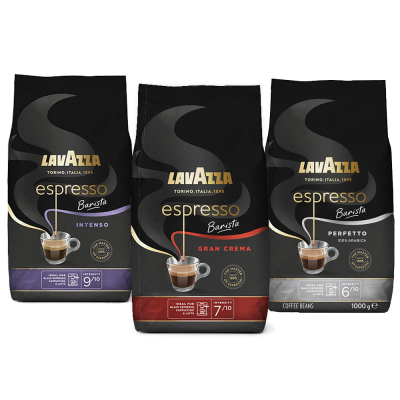 Pack degustación Lavazza Barista - café en grano - 3 x 1 kilo 