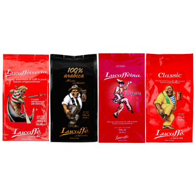 Paquete degustación Lucaffé - café en grano - 4 x 700 gramos