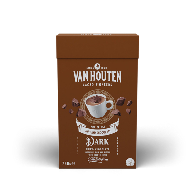 Chocolate negro molido Van Houten - Negro - 750 gramos