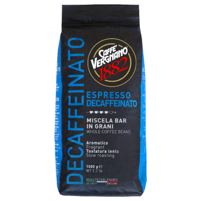 Caffè Vergnano 1882 Decaffeinato Espresso - café en grano - 1 kilo