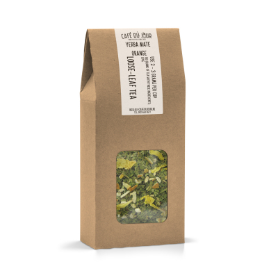 Yerba Mate Naranja - Té de hierbas 100 gramos - Café du Jour té a granel