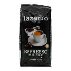 Lazarro espresso dark roast - café en grano - 1 kilo