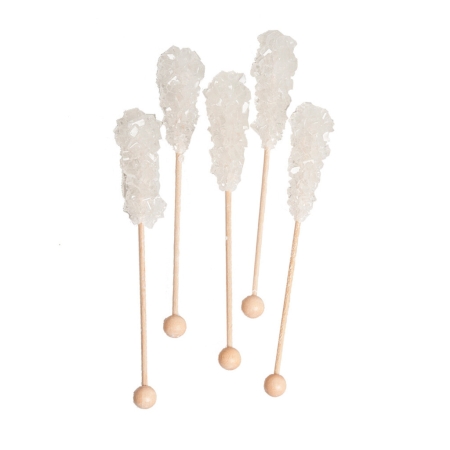 Bastones de caramelo blancos