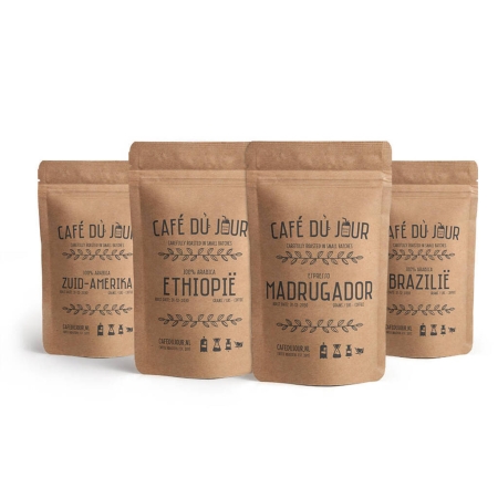 Connoisseurs del día - Café en grano fresco - 4 x 330g
