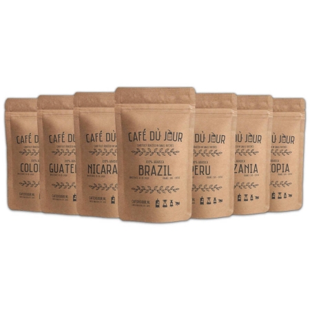 Café fresco de origen único - Café en grano fresco - 7 x 250 g