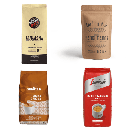 Paquete de café en grano - Lo más vendido - 4 x 1 kilo