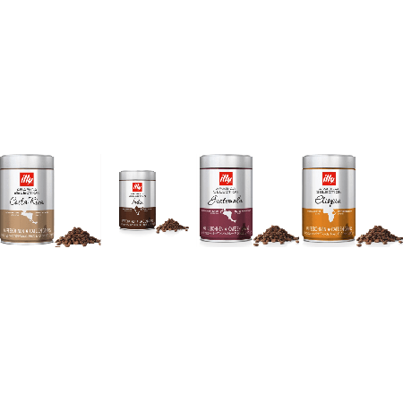 illy Pack Degustación Arabica - café en grano - 4 x 250 gramos