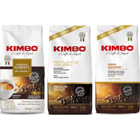 Kimbo Pack Degustación Suave & Aromático - 100% Arábica - 3 x 1 kg