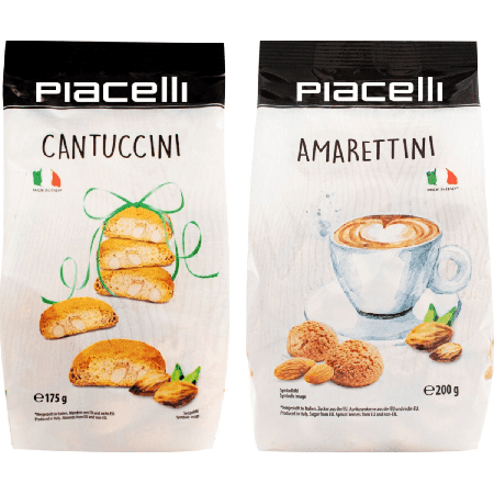 Dúo de Galletas Italianas - Cantuccini & Amarettini