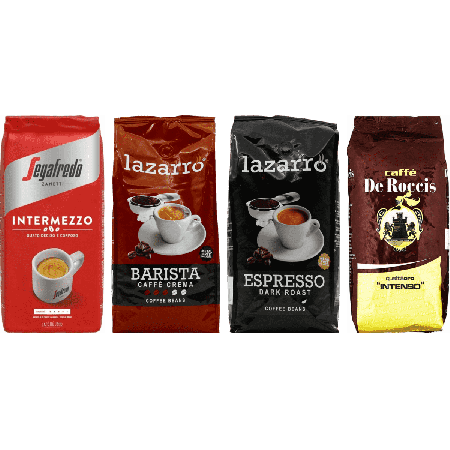 Selección Espresso Italiano - 4 x 1 kilo café en grano