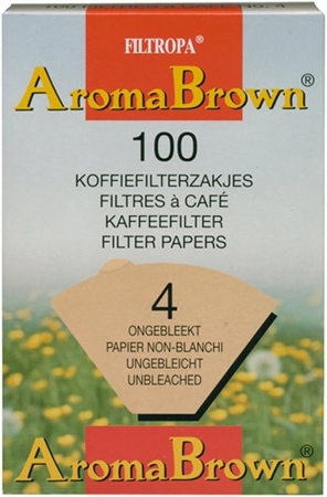 Filtropa Aroma Brown - filtros de café tamaño 4 - 100 unidades