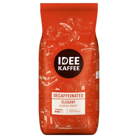 IDEE Kaffee Elegant Descafeinado - café en grano - 1 kilo