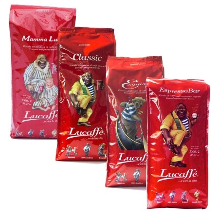 Paquete degustación Lucaffé - café en grano - 4 x 1 kilo