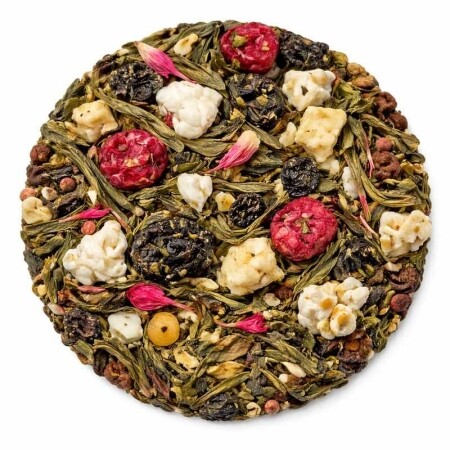 Popcorn Cherry Bliss - Té verde 100 gramos - Café du Jour té a granel