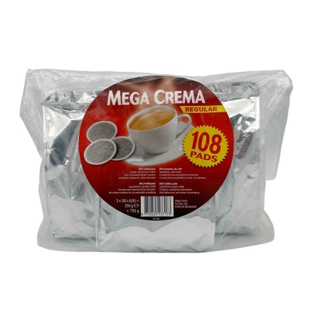 Mega Crema Regular - monodosis de café - 108 unidades