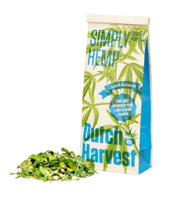 Simply Hemp - Té de cáñamo puro 40 gramos - Dutch Harvest té suelto