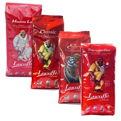 Paquete degustación Lucaffé - café en grano - 4 x 1 kilo