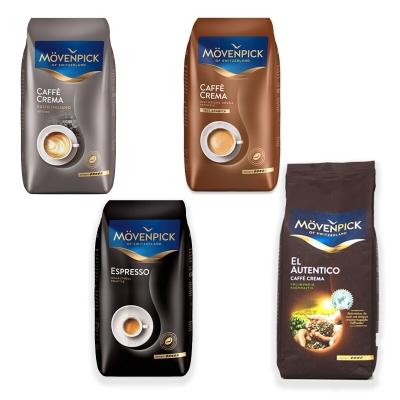 Paquete degustación Mövenpick - café en grano - 4 x 1 kilo