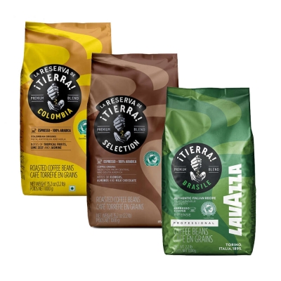 Pack degustación Lavazza ¡Tierra! - café en grano - 3 x 1 kilo