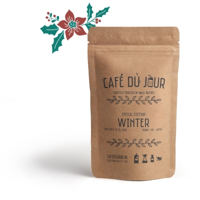 Café du Jour Winterkoffie - granos de café frescos